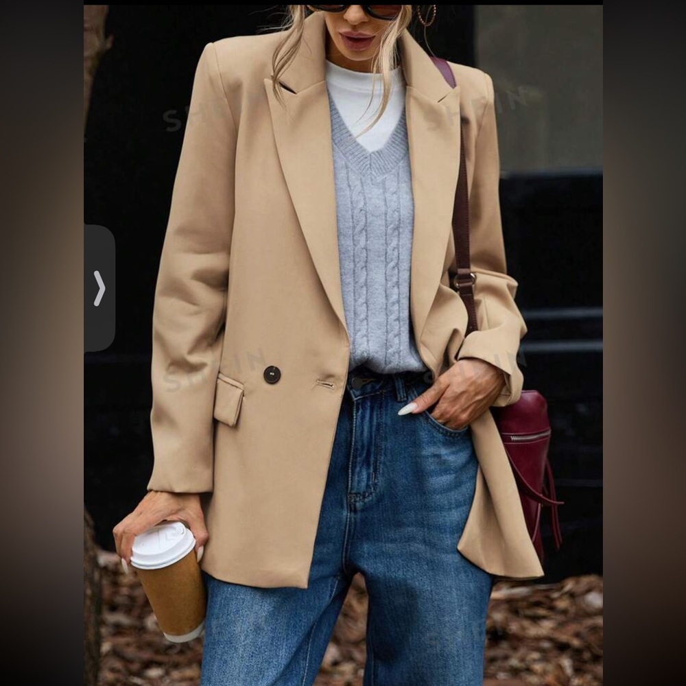 SHEIN Single Breasted Blazer